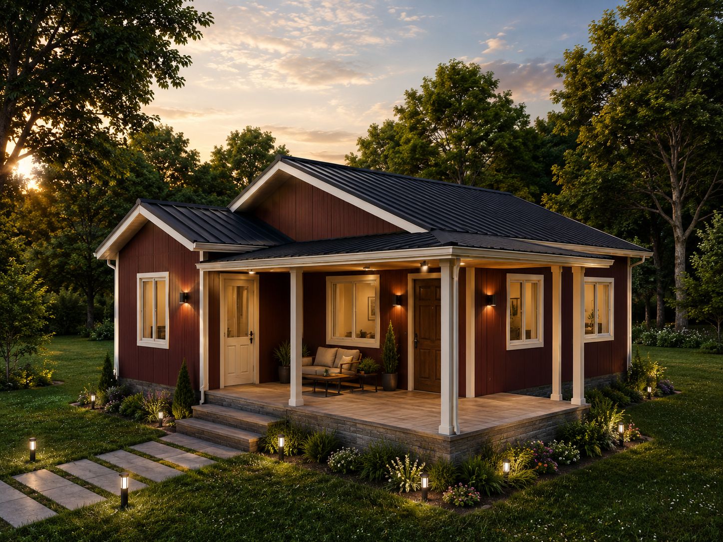 80m² Tek Katlı Prefabrik Ev
